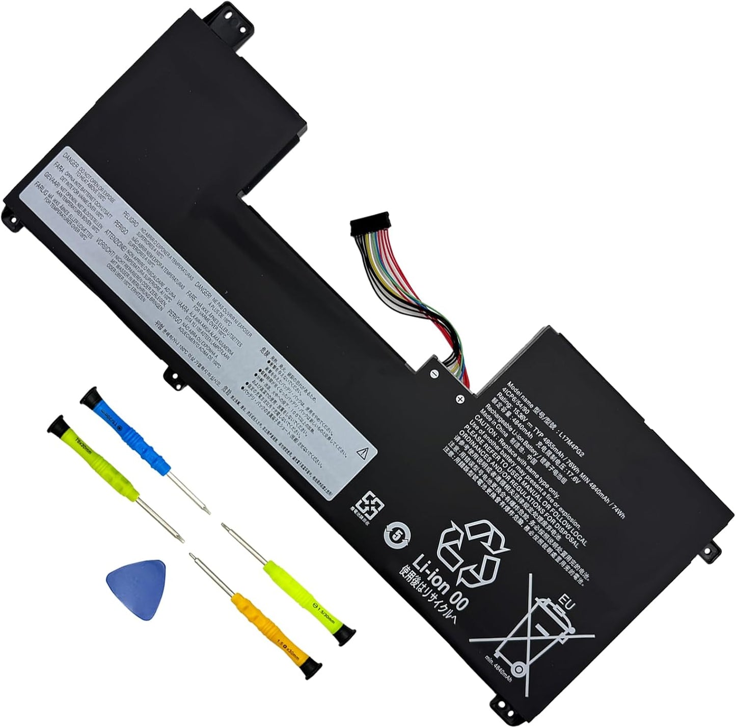 Genuine L17M4PG2 L17C4PG2 Laptop Battery Compatible with Lenovo Legion Y730-17 Y740-17ICH Y730-17ICH Y730-17ICHG Y740-17 Y740-17ICHG Y740-17ICH Y9000K L17L4PG2 L17S4PG2 L17C4PG2 76Wh 4955mAh 15.36V
