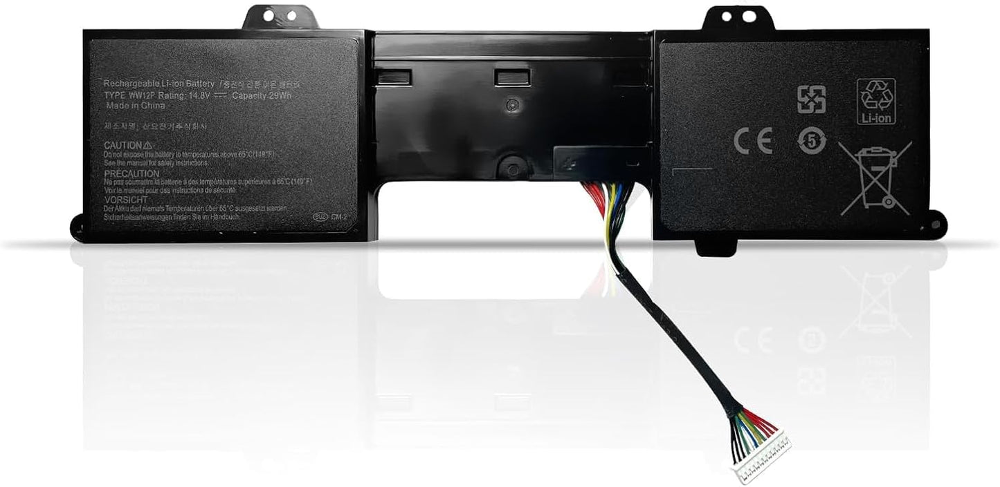 WW12P 9YXN1 TR2F1 Laptop Battery for Dell Inspiron Duo 1090 Tablet PC Convertible(14.8V 29Wh)