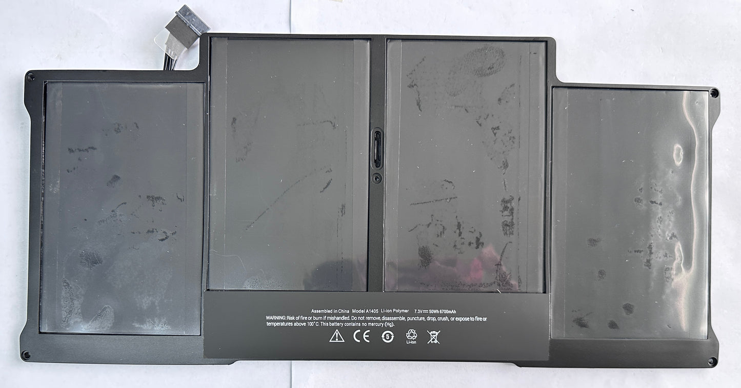 Genuine A1377 A1405 A1496 Laptop Battery Compatible with MacBook Air 13 inch A1466 (Early 2015, Early 2014, Mid 2013, Mid 2012, Mid 2011, 2017) A1369 (Mid 2011, Late 2010) MJVE2LL/A MJVG2LL/A MC504 54.4Wh