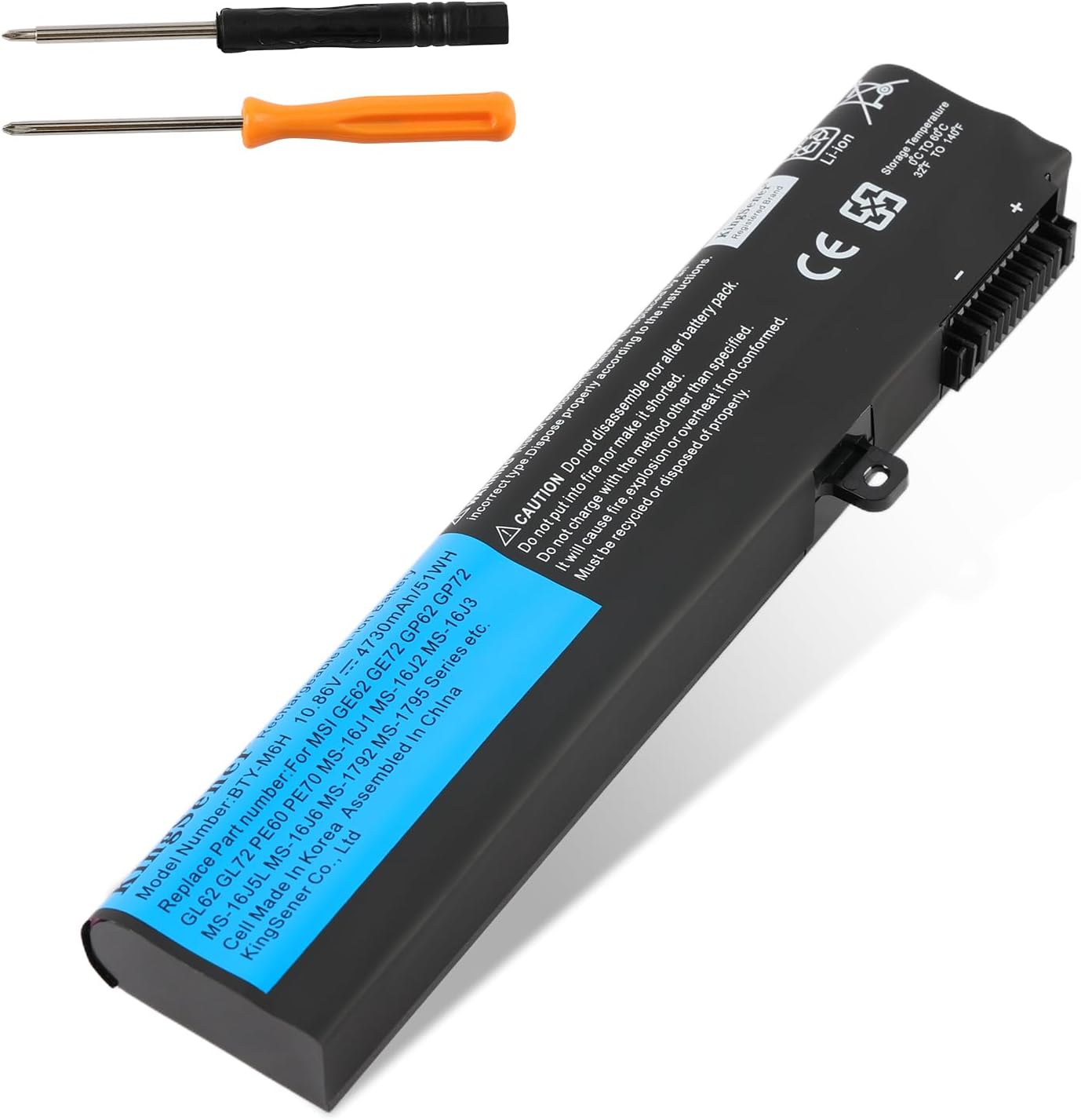 BTY-M6H Laptop Battery for MSI 10.86V 51WH