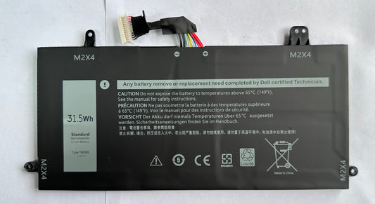 J0PGR 0J0PGR JOPGR 1WND8 X16TW 0X16TW 0FTH6F FTH6F Laptop Battery Replacement for Dell Latitude 12 5285 5290 2-in-1 T17G Tablet Series Notebook (7.6V 42Wh)
