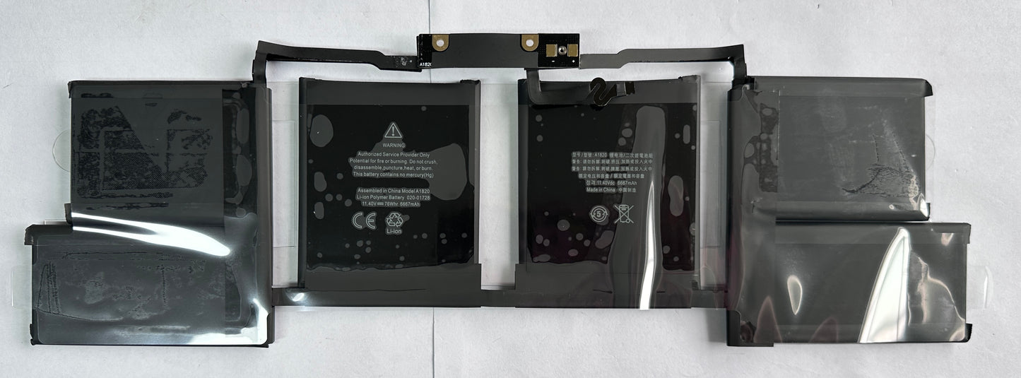 Genuine A1820 Laptop Battery Replacement for Apple MacBook Pro 15 inch A1707 Late 2016 Mid 2017 Touch Bar EMC 3072 EMC 3162 MLH32CH/A MLH42CH/A MLW72CH/A MLW82CH/A MPTR2LL/A MPTT2LL/A (11.4V 76Wh/6667mAh)