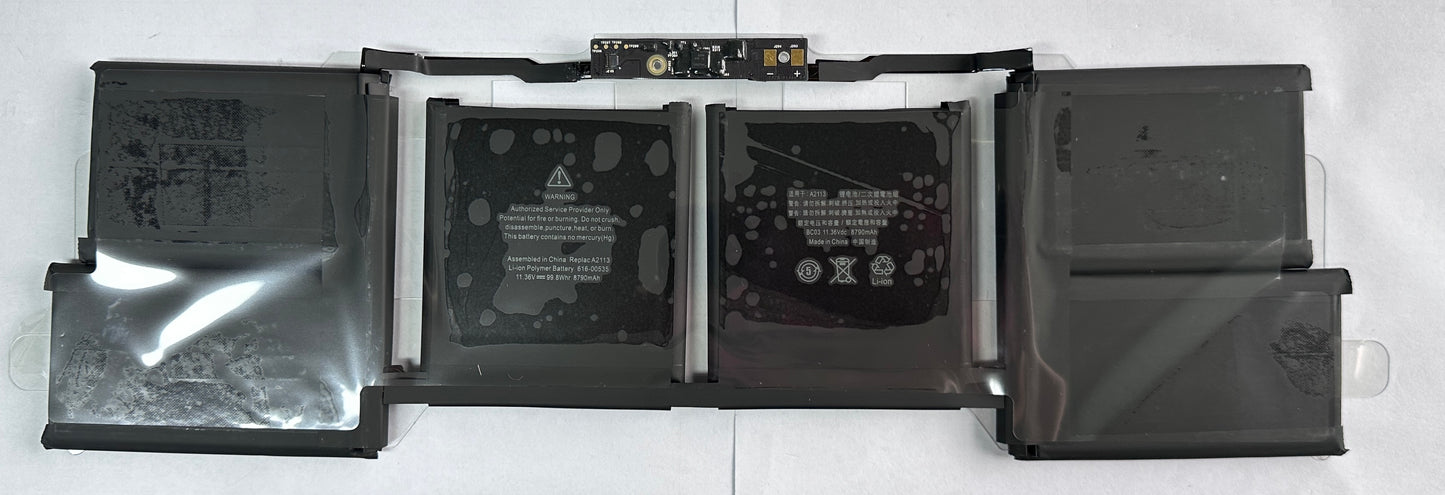 Genuine A2113 A2141 Laptop Battery for MacBook Pro Retina 16" inch Model A2141 2019 2020 Year EMC 3347 BTO/CTO MVVL2 MVVL2LL/A MVVM2 MVVM2LL/A MVVJ2 MVVJ2LL/A MVVK2 MVVK2LL/A 11.36V 99.8Wh 8790mAh with Tools