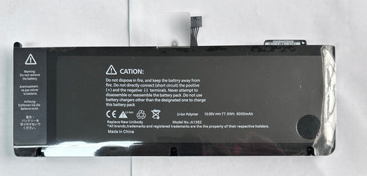 Genuine A1382 Replacement Battery for MacBook Pro 15" A1286 (2011-2012) | 10.95V 77.5Wh | MC721LL/A MC723LL/A 661-5844
