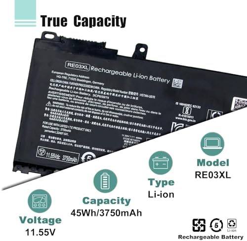 RE03XL L32656-005 Laptop Battery Replacement for HP ProBook 450 G6 450 G7 440 G6 430 445 455R G6 430 440 445 G7 Serie for hp probook 450 g6 Battery