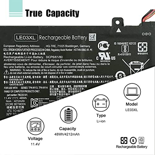 RE03XL L32656-005 Laptop Battery Replacement for HP ProBook 450 G6 450 G7 440 G6 430 445 455R G6 430 440 445 G7 Serie for hp probook 450 g6 Battery