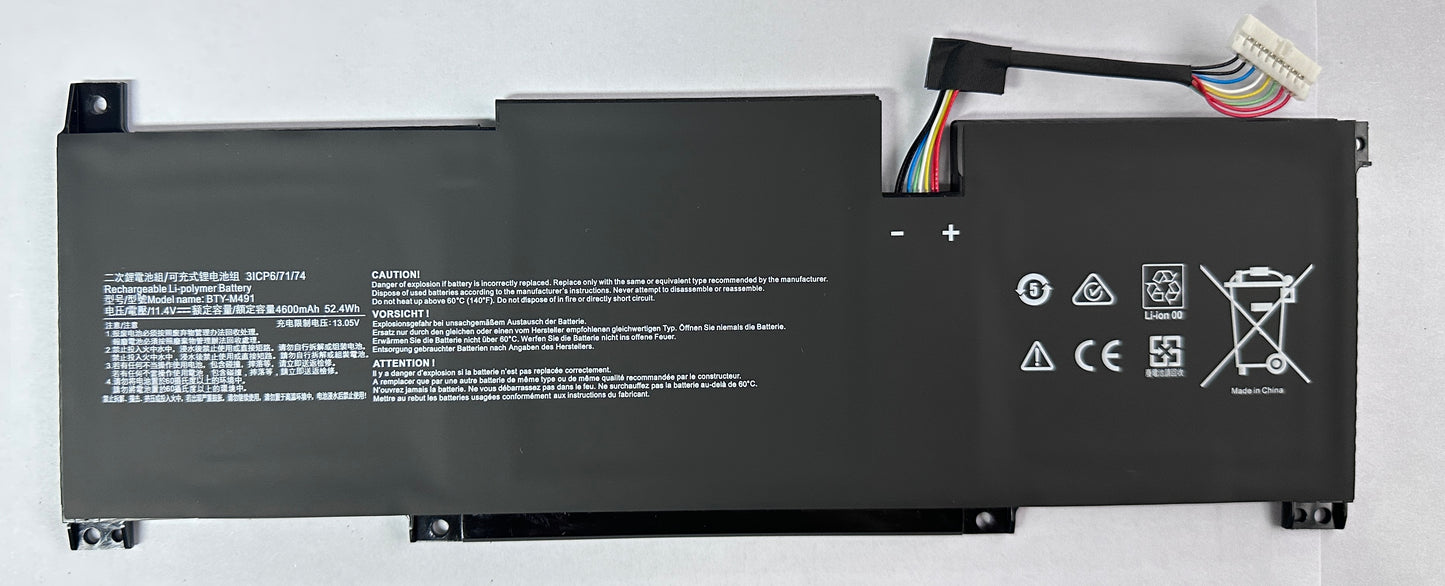 BTY-M491 Battery for MSI Prestige 14 A11SB Series